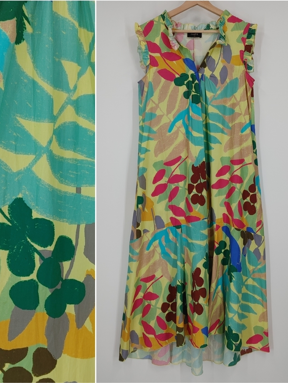 Chepe V Neck Floral Dress